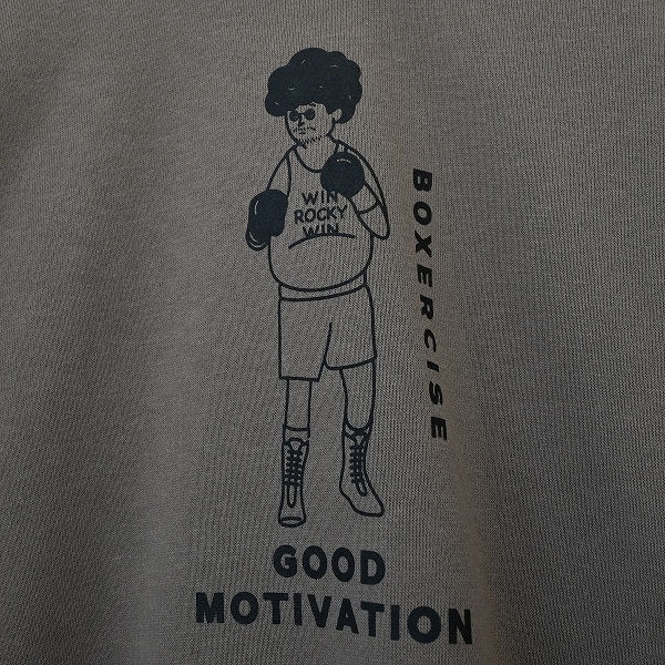 【25FW】BOXERCIZE ビッグトレーナー / チャコールグレー