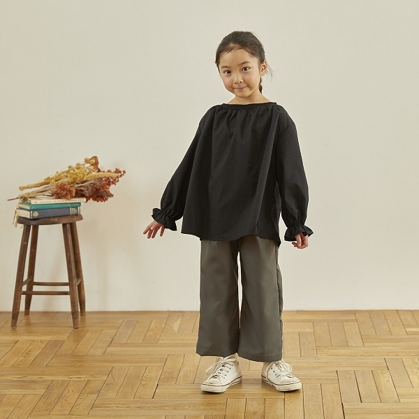 【25FW】ワイドフレアパンツ / チャコールグレー