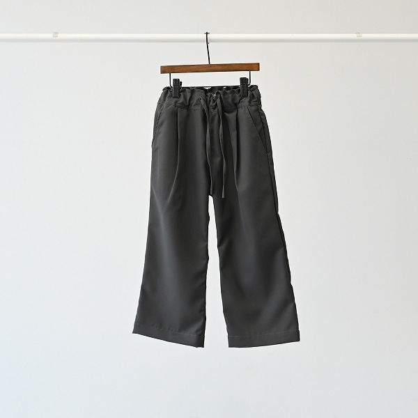 【25FW】ワイドフレアパンツ / チャコールグレー