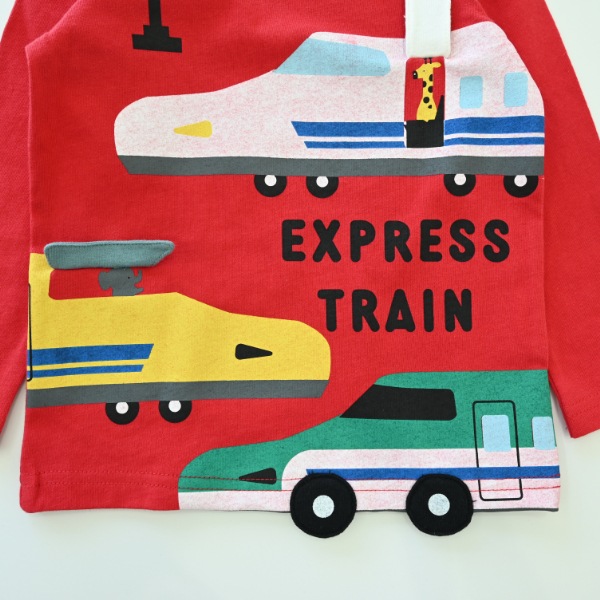 【25FW】新幹線 ロングＴシャツ / レッド