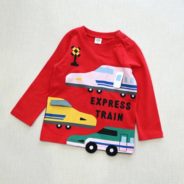 【25FW】新幹線 ロングＴシャツ / レッド