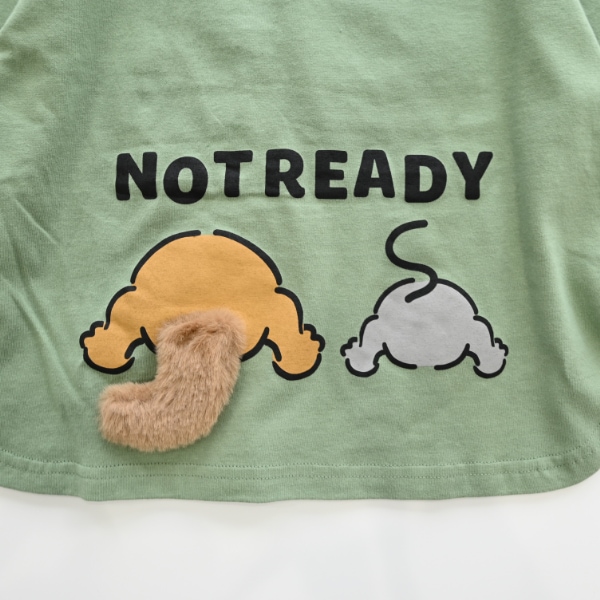 【25FW】キャットとマウス ロングＴシャツ / オリーブ