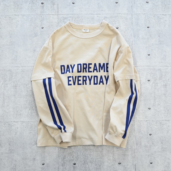 【25FW】DAY DREAMER ロングTシャツ / サンド