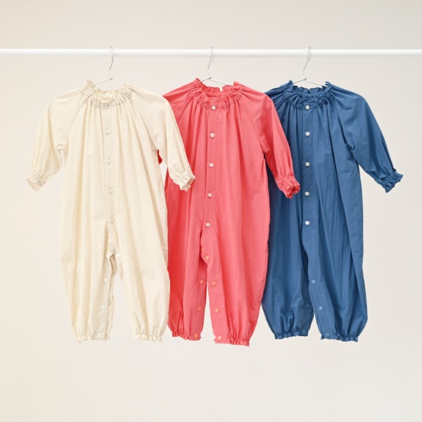 【25FW】フリル ロンパース / アイボリー