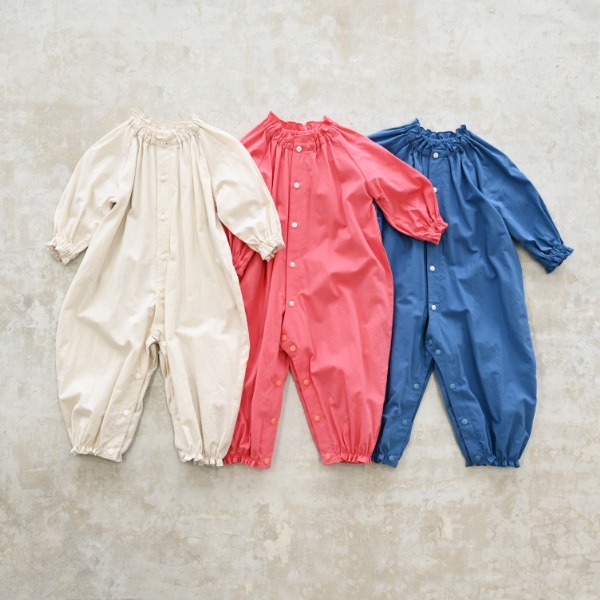 【25FW】フリル ロンパース / アイボリー