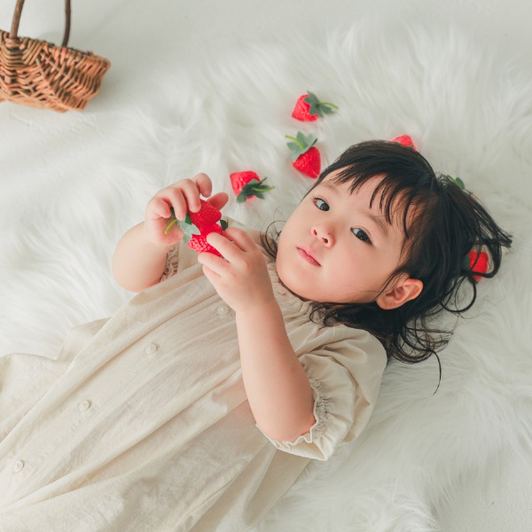 【25FW】フリル ロンパース / アイボリー