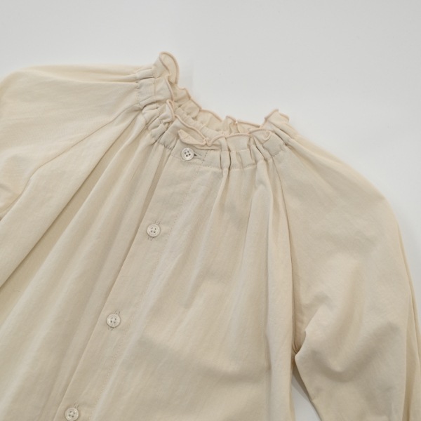 【25FW】フリル ロンパース / アイボリー