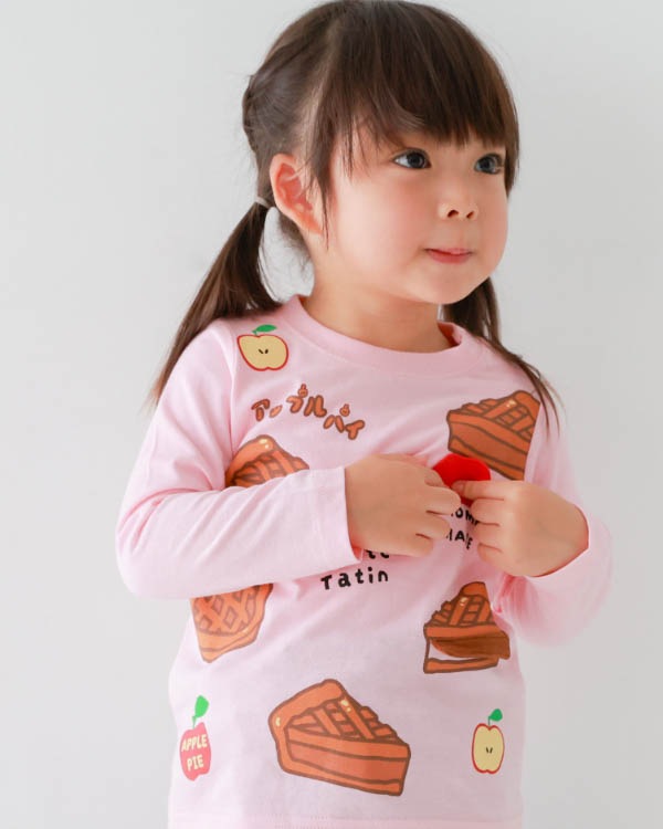 【チークルーム】アップルパイロングＴシャツ / ピンク