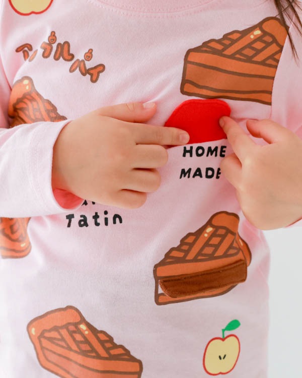 【チークルーム】アップルパイロングＴシャツ / ピンク