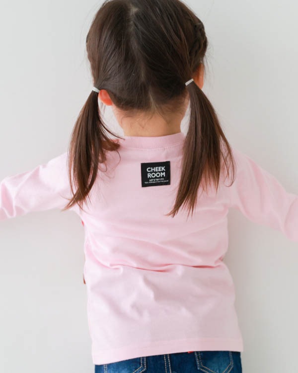【チークルーム】アップルパイロングＴシャツ / ピンク