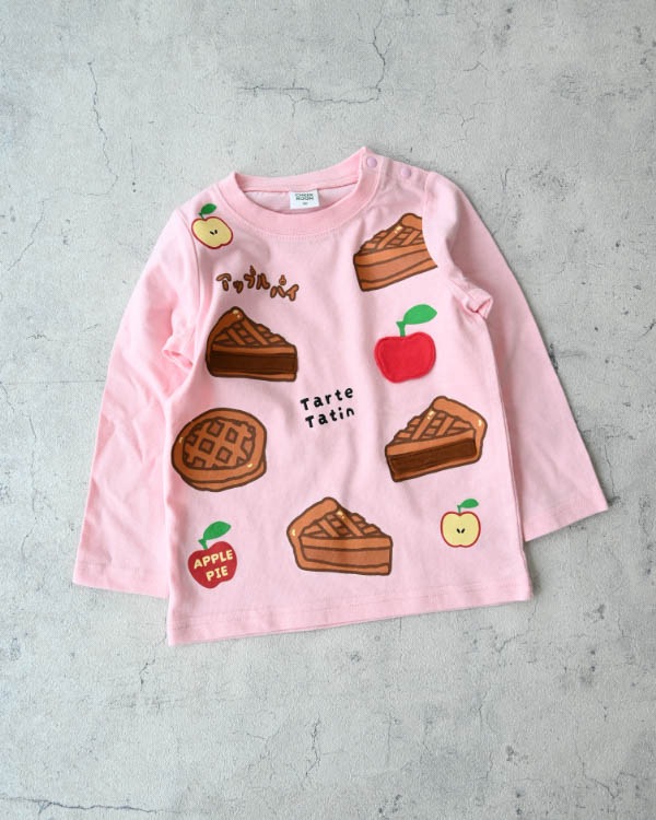 【チークルーム】アップルパイロングＴシャツ / ピンク