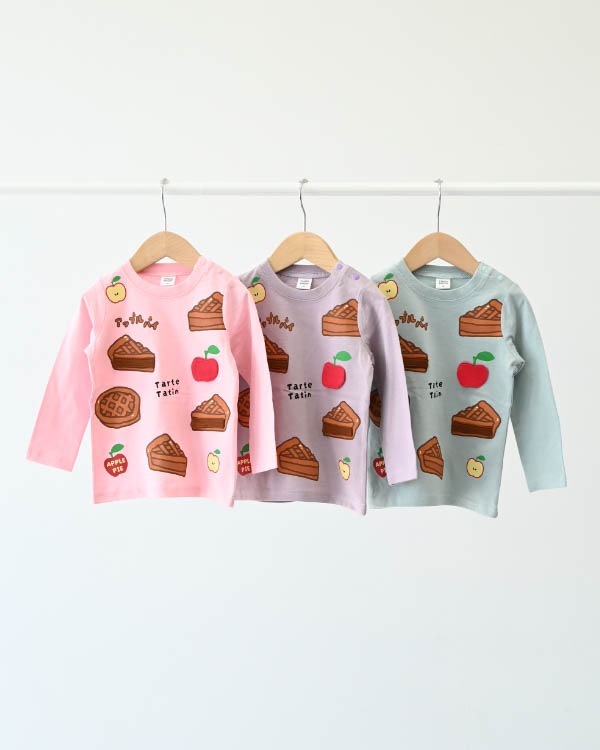 【チークルーム】アップルパイロングＴシャツ / ピンク