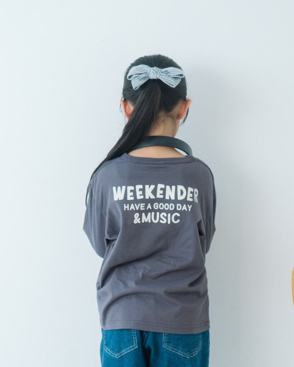【セカンド】MUSIC ロングTシャツ / チャコールグレー