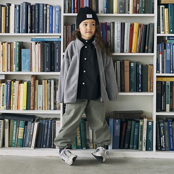 【25FW】フリーススタンドカラーJK / 杢グレー