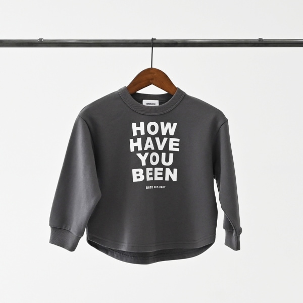 【25FW】HOWHAVE トレーナー / チャコールグレー