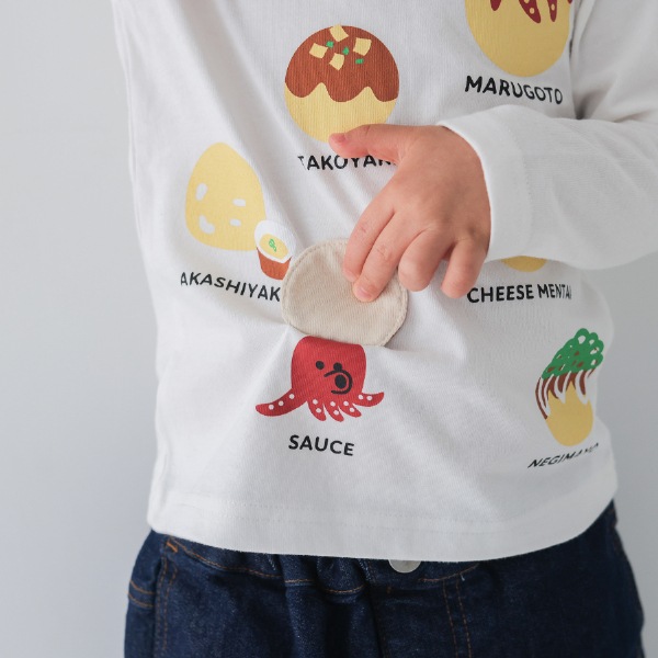 【25FW】たこ焼き ロングTシャツ / オフホワイト