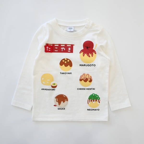 【25FW】たこ焼き ロングTシャツ / オフホワイト
