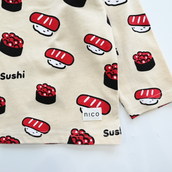 【25FW】お寿司 ロングTシャツ / アイボリー