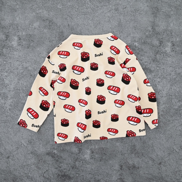【25FW】お寿司 ロングTシャツ / アイボリー