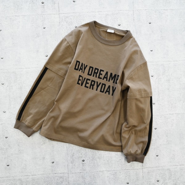【25FW】DAY DREAMER ロングＴシャツ / ベージュ