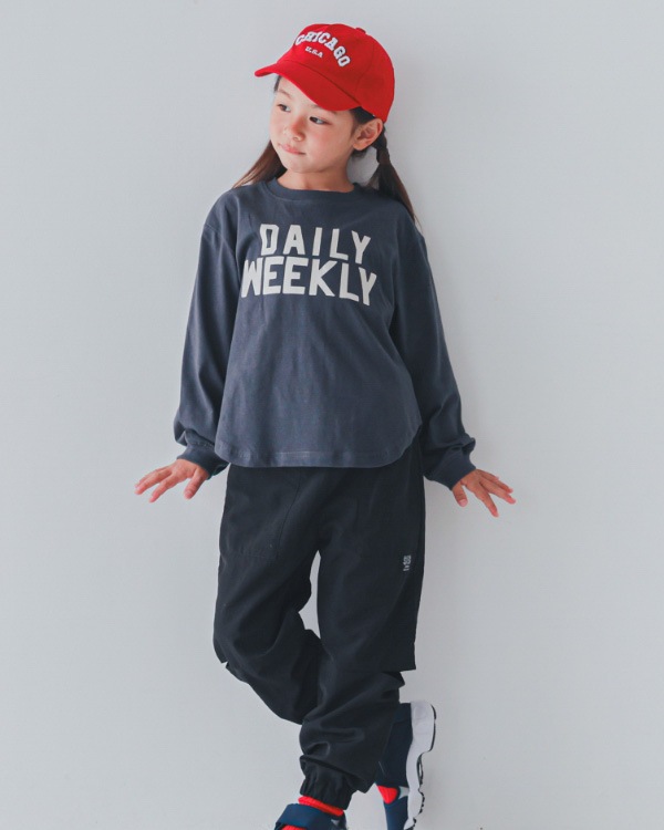 【セカンド】DAILYロングＴシャツ / チャコールグレー