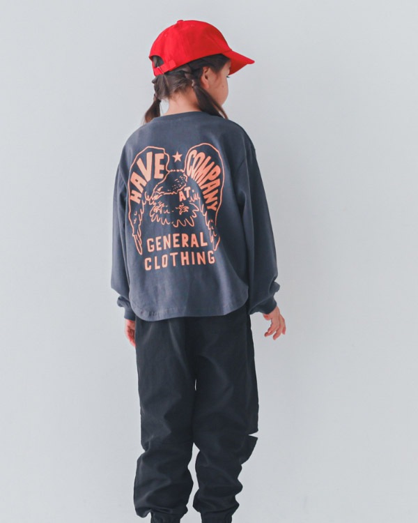 【セカンド】DAILYロングＴシャツ / チャコールグレー