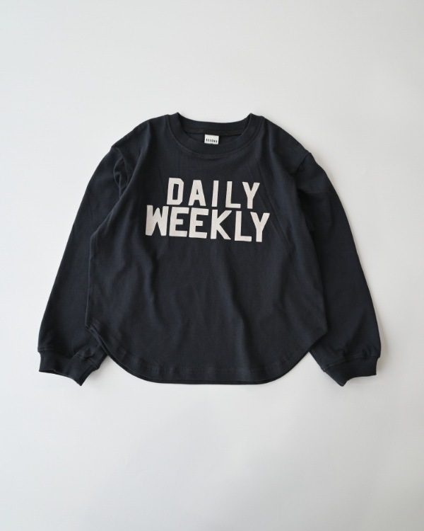 【セカンド】DAILYロングＴシャツ / チャコールグレー