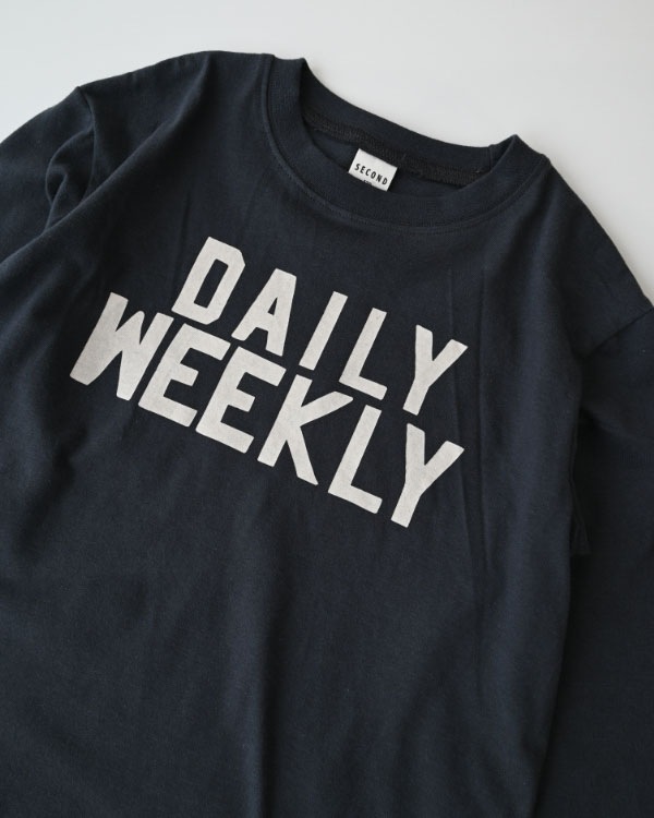 【セカンド】DAILYロングＴシャツ / チャコールグレー