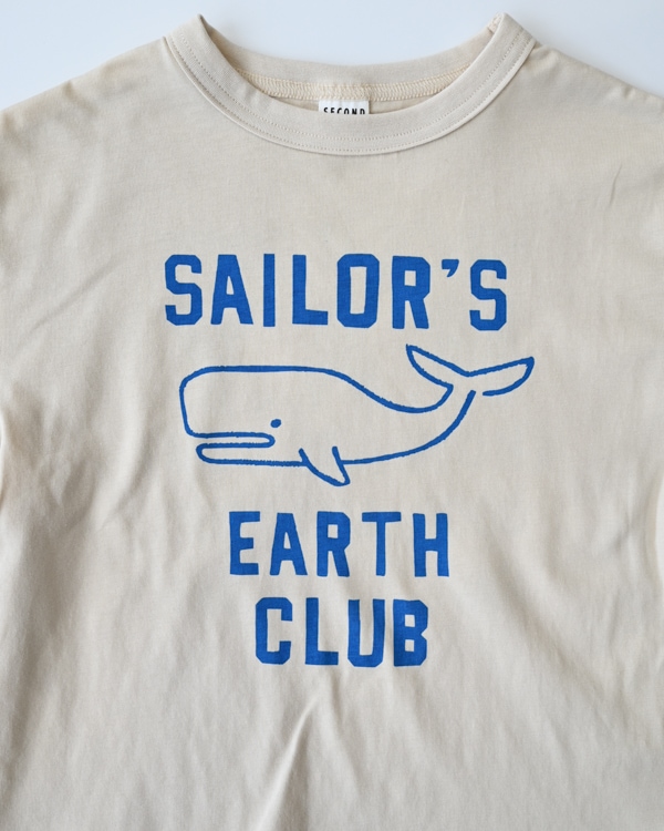 【セカンド】EARTH CLUB Tシャツ / アイボリー
