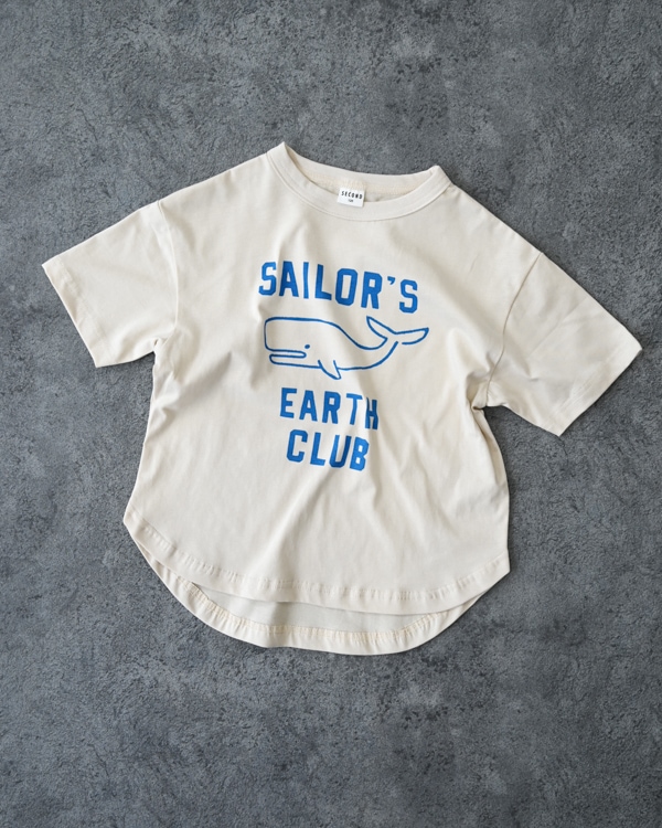 【セカンド】EARTH CLUB Tシャツ / アイボリー