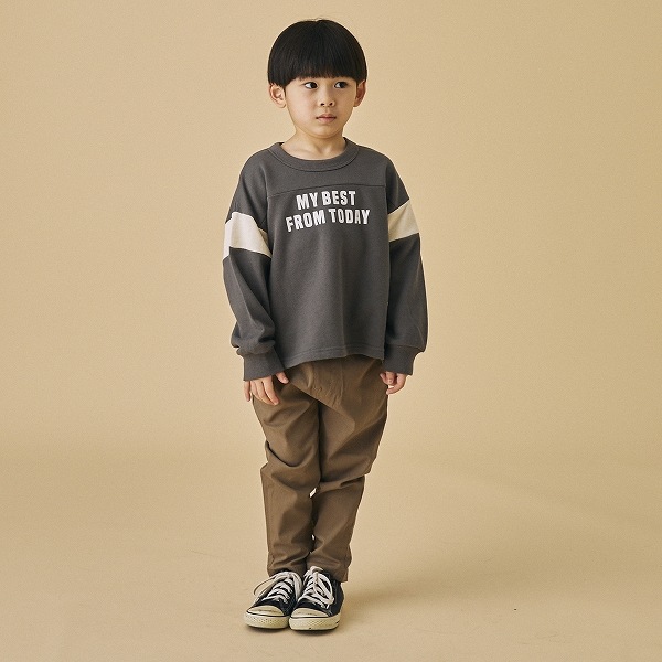 【25FW】フットボールトレーナー / チャコールグレー