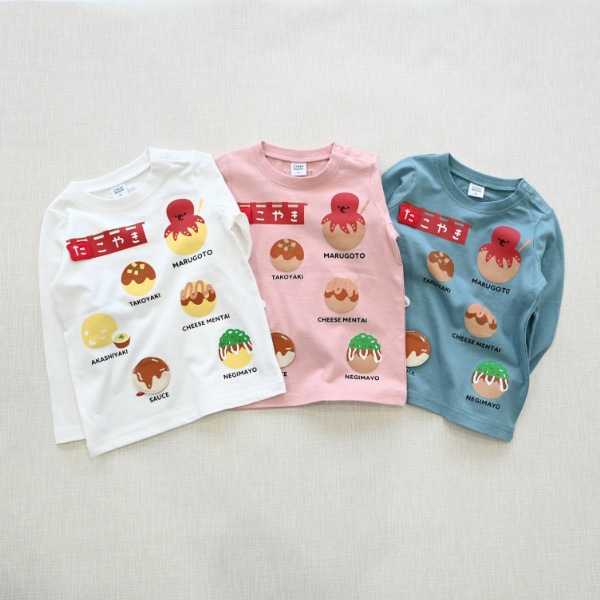 【25FW】たこ焼き ロングＴシャツ / ピンク