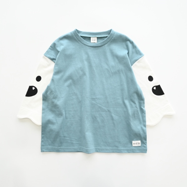 【25FW】おばけ袖 ロングＴシャツ / ブルー