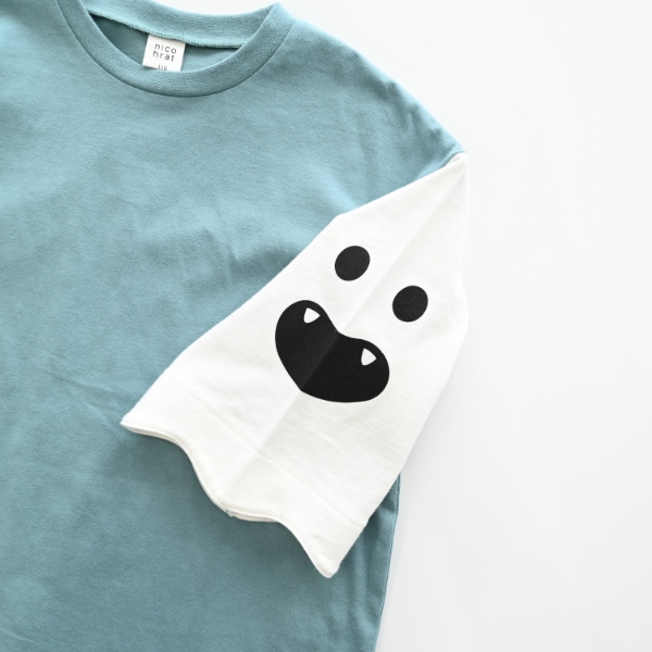 【25FW】おばけ袖 ロングＴシャツ / ブルー
