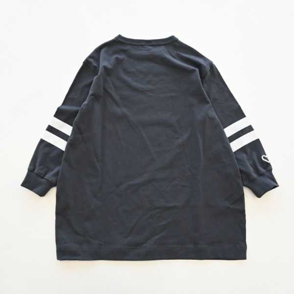 【25FW】ライン コクーンワンピース / チャコールグレー