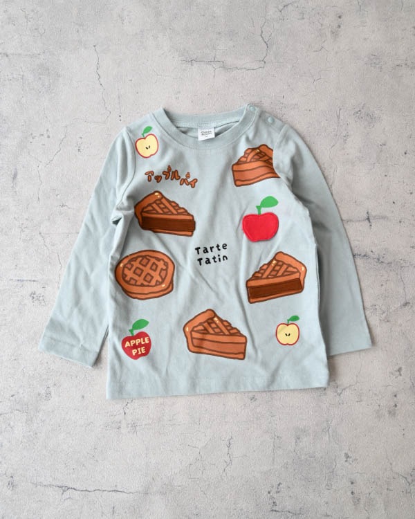 【チークルーム】アップルパイロングＴシャツ / サックス
