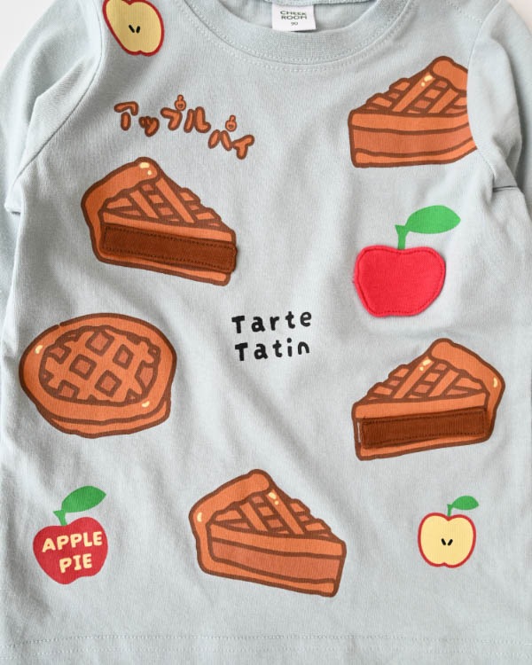 【チークルーム】アップルパイロングＴシャツ / サックス