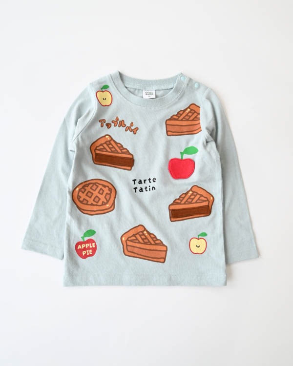 【チークルーム】アップルパイロングＴシャツ / サックス