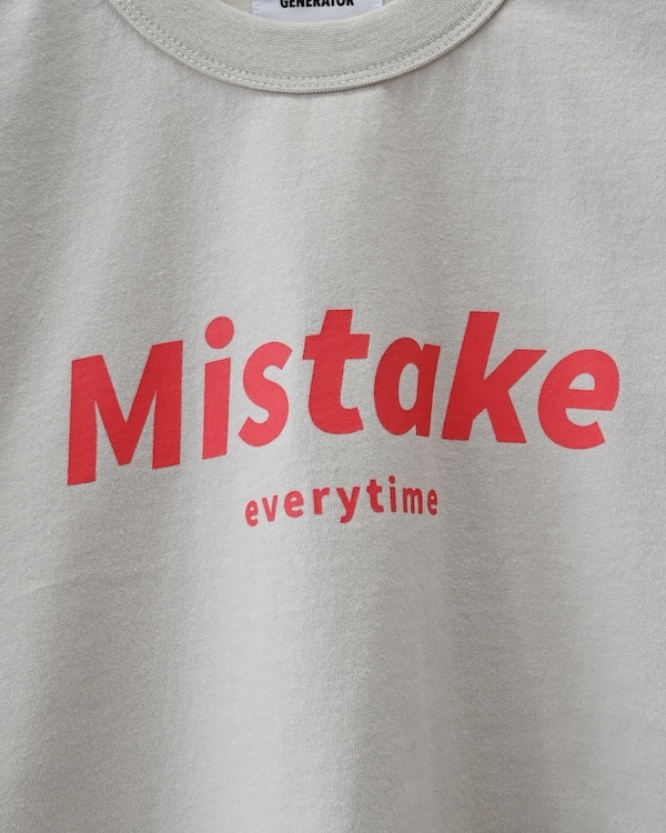 【26PS】Mistake Tシャツ / チャコールグレー