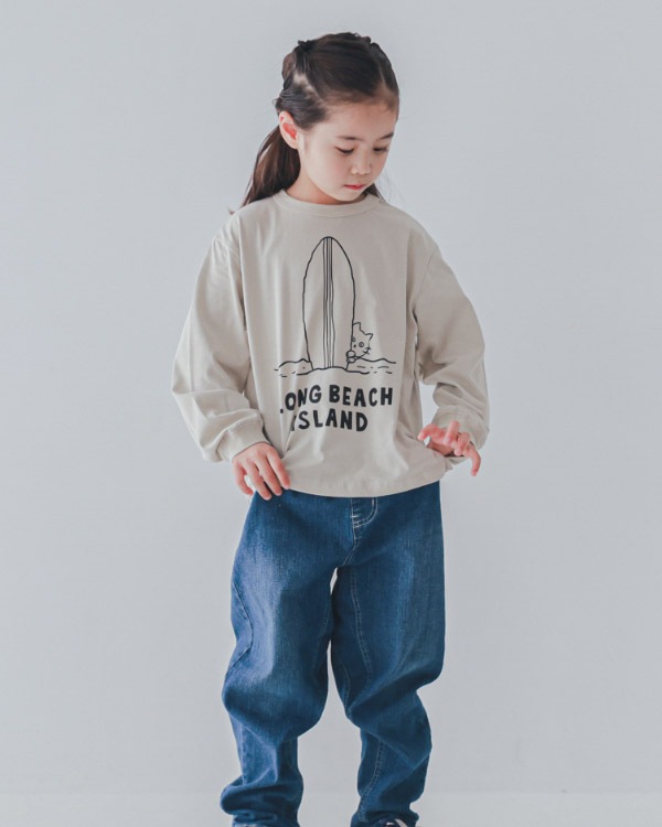 【26PS】LONG BEACHロングＴシャツ / アイボリー