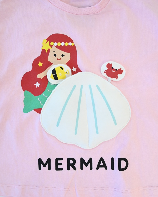 【チークルーム】マーメイド Tシャツ / ピンク