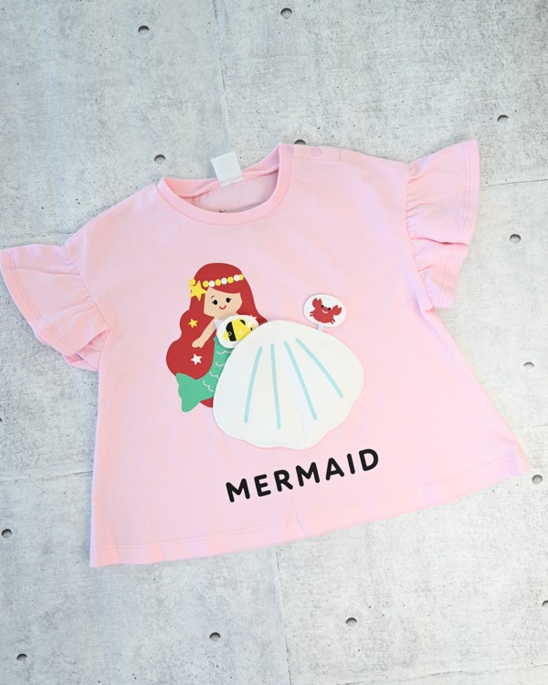 【チークルーム】マーメイド Tシャツ / ピンク
