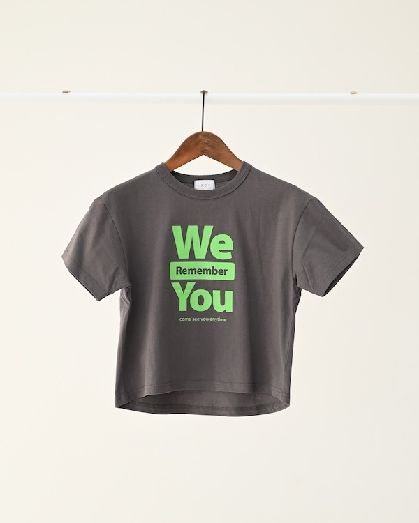 【フォブ】WE YOU Tシャツ / チャコールグレー  