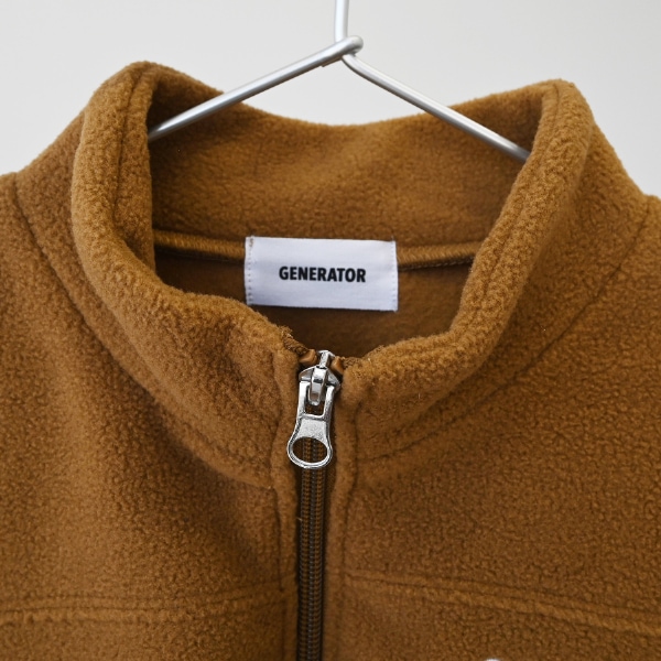 【25FW】フリーススタンドカラーJK / キャメル