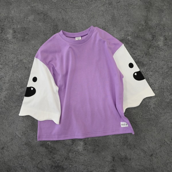 【25FW】おばけ袖 ロングＴシャツ / ラベンダー