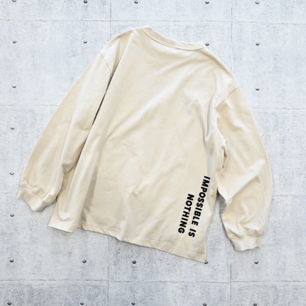 【25FW】GOOD TIME ロングTシャツ / サンド