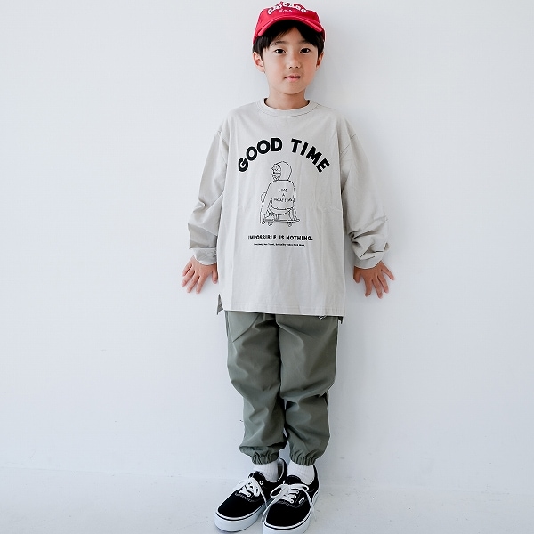 【25FW】GOOD TIME ロングTシャツ / サンド