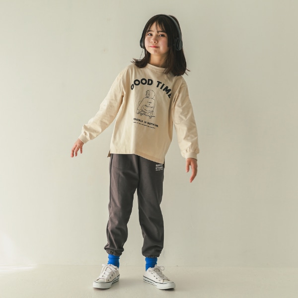【25FW】GOOD TIME ロングTシャツ / サンド