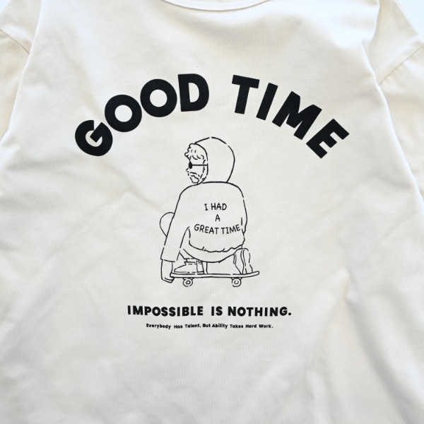 【25FW】GOOD TIME ロングTシャツ / サンド