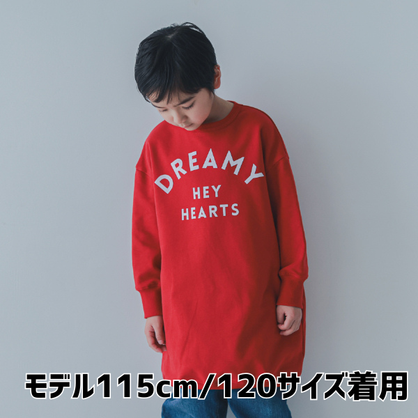 【25FW】DREAMY スウェットワンピース / レッド